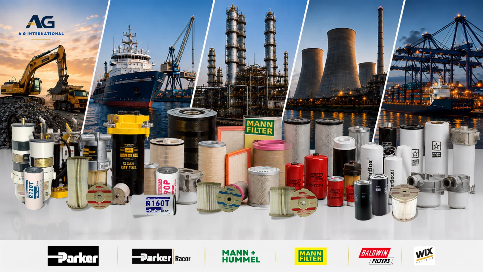 Industrial mobile, engine, air hydraulic and fuel filters India