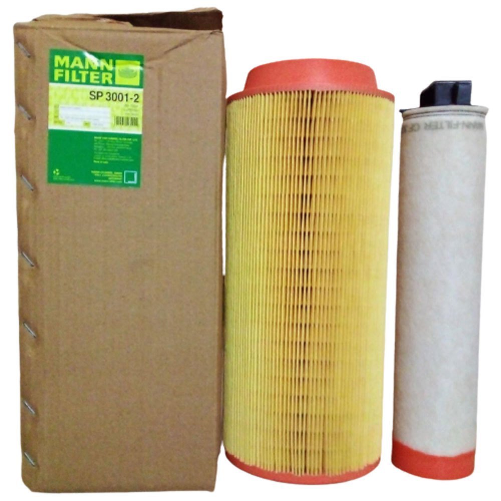 MANN-FILTER SP 3001-2 air filter set with primary and safety elements for JCB equipment
