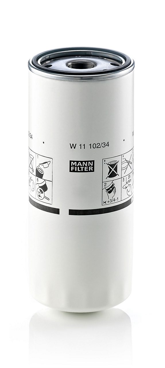 MANN-FILTER W 11 102/34 heavy-duty spin-on lube oil filter