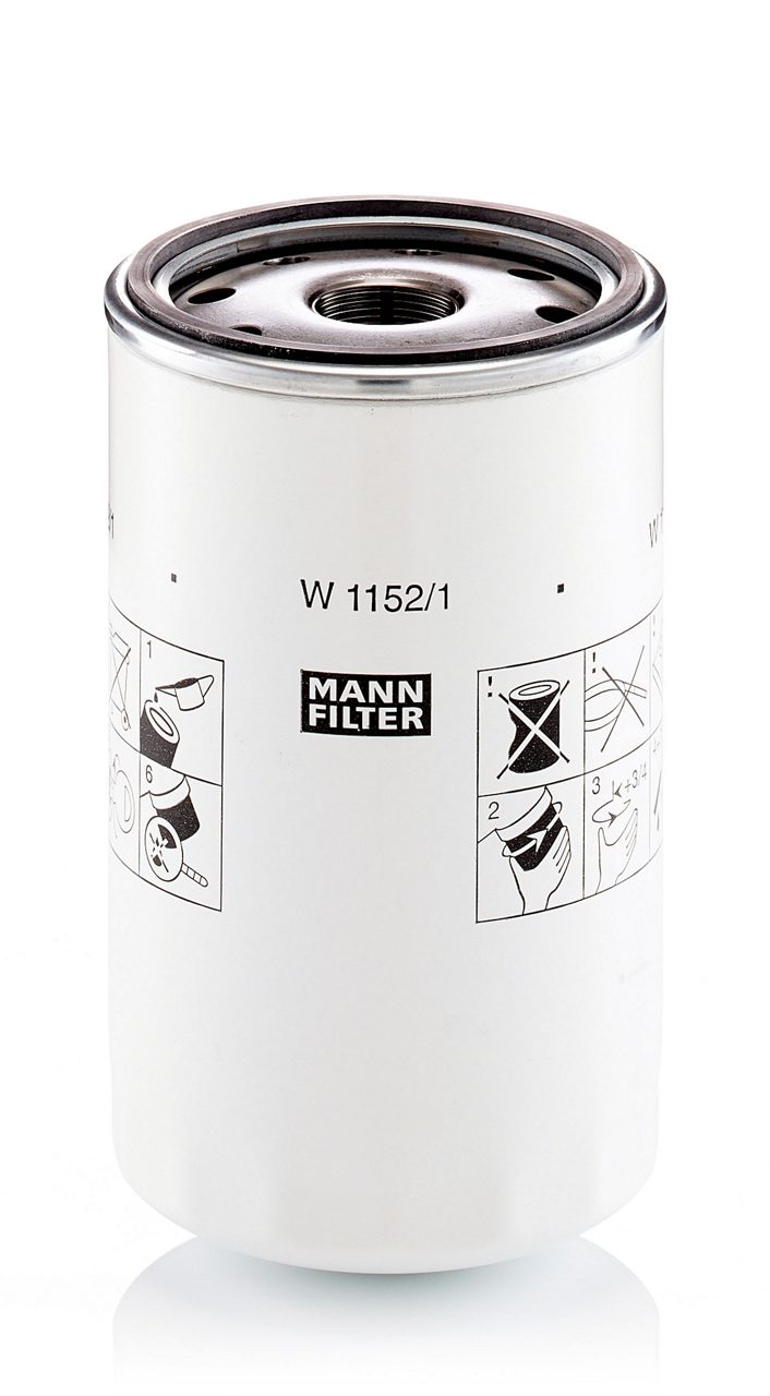 MANN-FILTER W 1152/1 spin-on lube oil filter for diesel engines