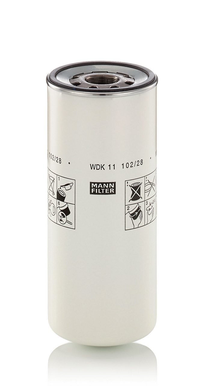 MANN-FILTER WDK 11 102/28 spin-on fuel filter with water separation